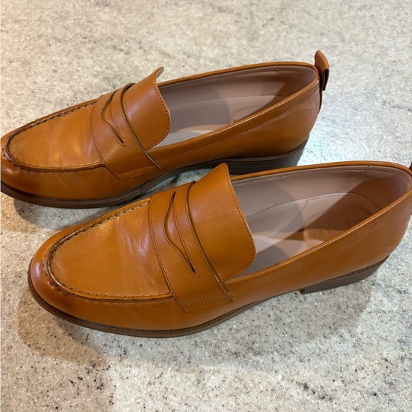 Cole Haan Women's Brown Leather Loafers - Picture 2 of 4